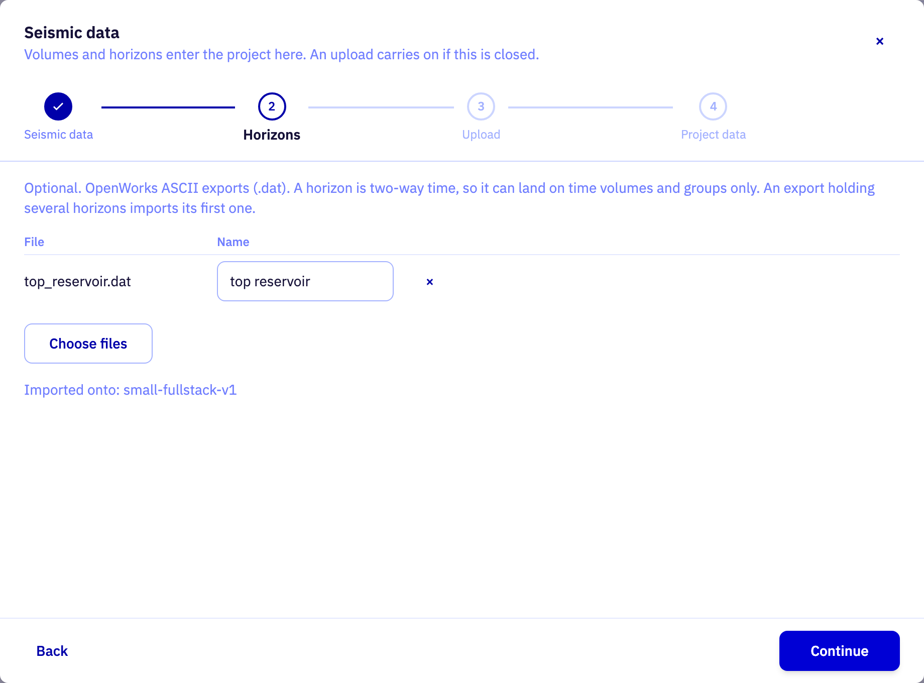 The Horizons section of the app