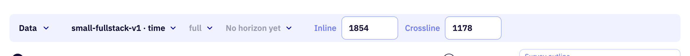 The Menu row section of the app