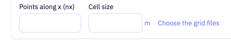 The Grid Upload section of the app